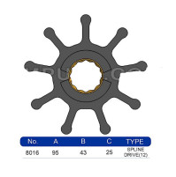 Impeller Spline 8016-01 - 8016K - JMP